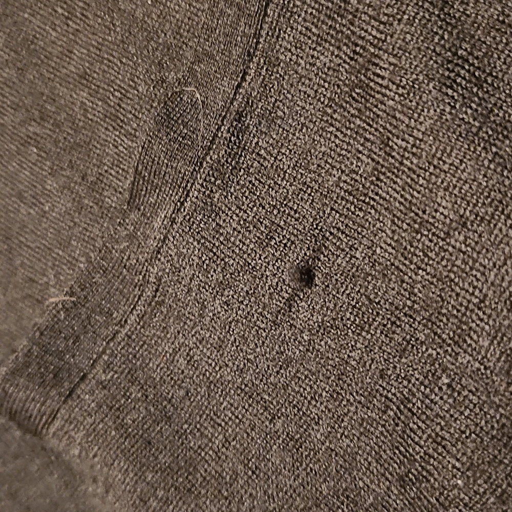 John Varvatos U.s.a Flannel Button Down V Neck Lightweight Knit Cardigan Sweater - Picture 6 of 10